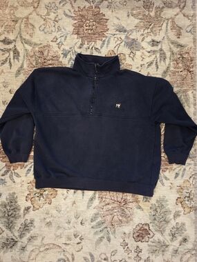 Big Dogs Navy Quarter-Zip Pullover Sweater